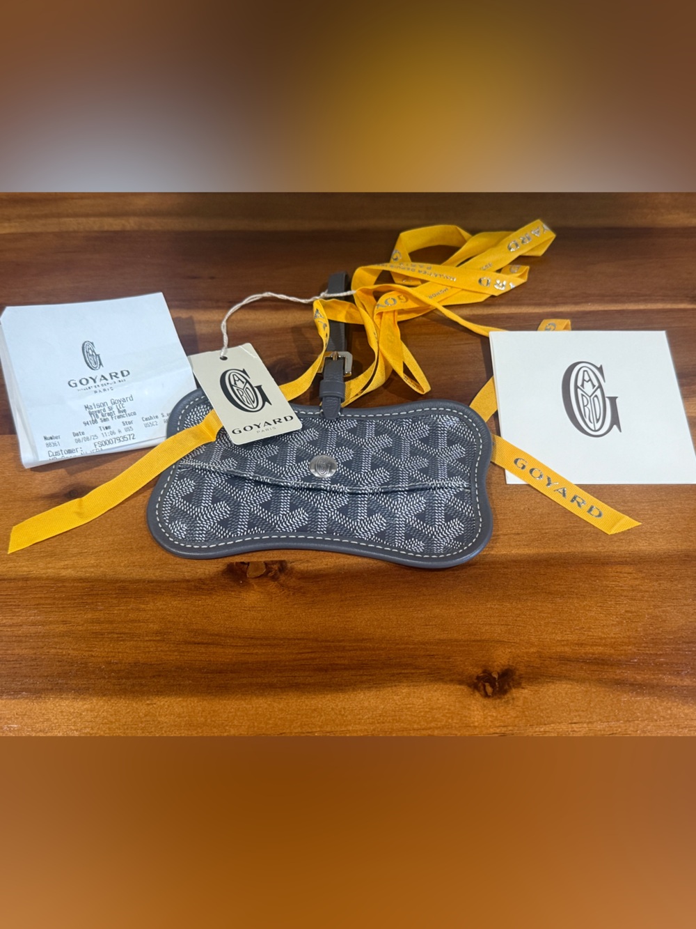 RARE Goyard dog bone pouch / charm, discontinued. Excellent condition.
